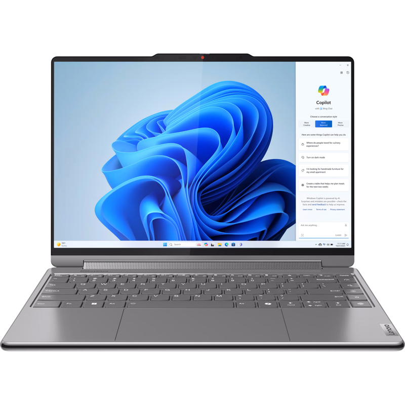 Ноутбук Lenovo Yoga 9 14IMH9 Core Ultra 7 155H 32Gb SSD1Tb Intel Arc 14" OLED Touch 4K (3840x2400) Windows 11 Home grey WiFi BT Cam Bag (83AC005ERK) изображение 1