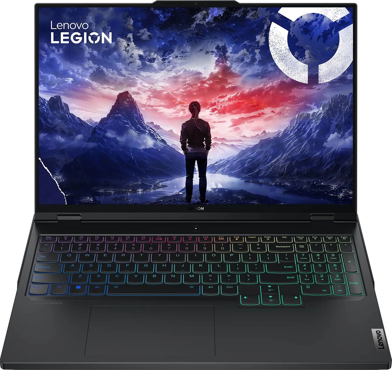 Ноутбук Lenovo Legion Pro 7 16IRX9H Core i9 14900HX 32Gb SSD1Tb NVIDIA GeForce RTX4080 12Gb 16" IPS WQXGA (2560x1600) noOS black WiFi BT Cam (83DE004GRK) изображение 1