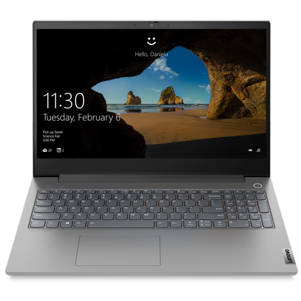 Ноутбук Lenovo ThinkBook 15p IMH 15.6" UHD [20V3000XRU] Core I7-10750H, 16GB, 512GB SSD, noODD, GeForce GTX 1650Ti 4GB, WiFi, BT, FPR, Win10Pro, серый изображение 1
