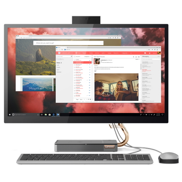 Моноблок Lenovo IdeaCentre AIO A540-27ICB 27" QHD/ Core i7-9700T/ 8GB/ 256GB SSD + 1TB/ noODD/ WiFi/ BT/ Win10/ Mineral Grey [F0EK0012RK] изображение 1
