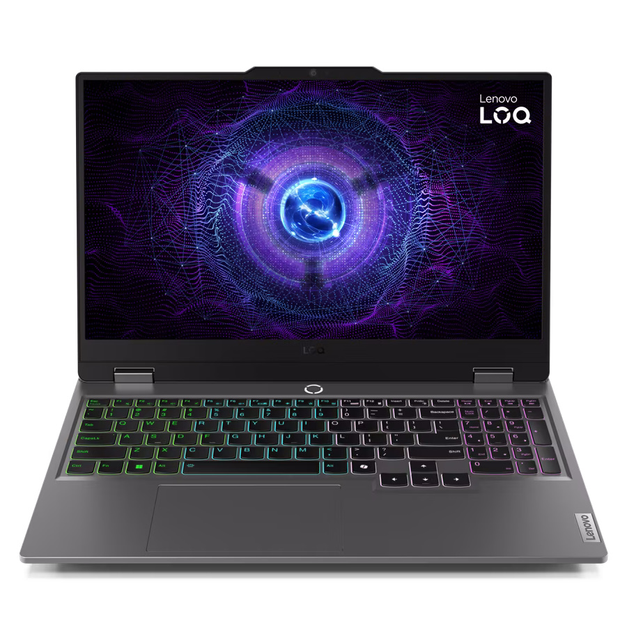 Ноутбук LENOVO LOQ 15IRX9 15.6" 1920x1080/Intel Core i7-13650HX/RAM 24Гб/SSD 512Гб/RTX 4050 6Гб/ENG|RUS/DOS серый 2.38 кг 83DV00ULPS изображение 1