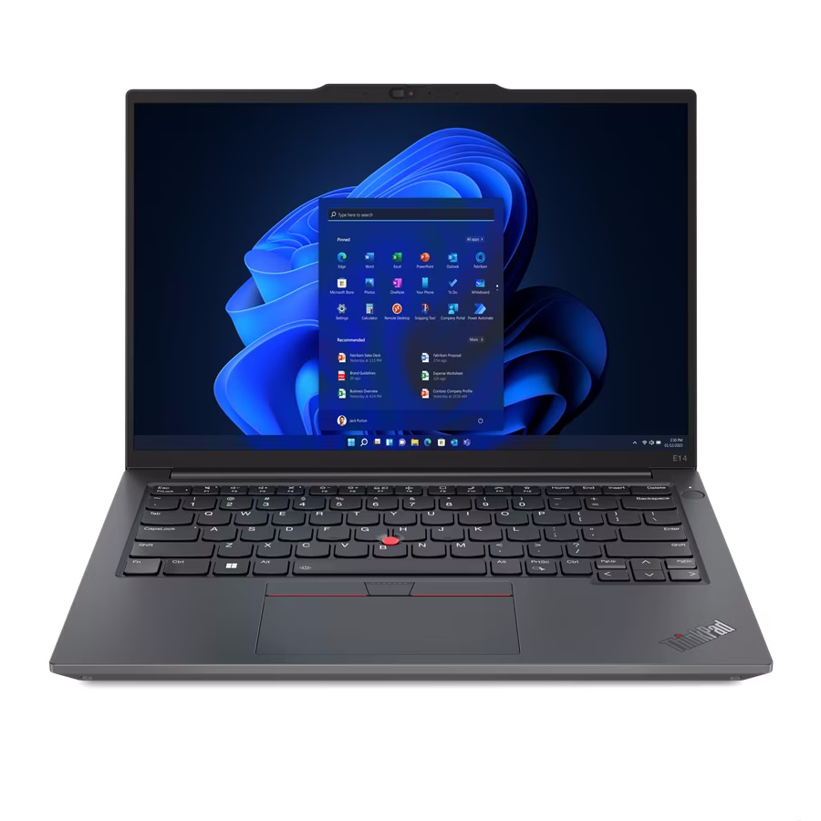 Ноутбук Lenovo ThinkPad E14 G5 Ryzen 7 7730U 16Gb SSD512Gb AMD Radeon 14" IPS WUXGA (1920x1200) noOS black WiFi BT Cam (21JSS0Y500) изображение 1