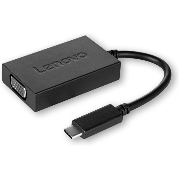 Адаптер Lenovo USB-C to VGA plus Power [4X90K86568] изображение 1