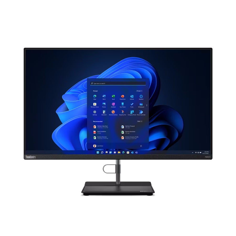 Моноблок Lenovo ThinkCentre NEO 30a All-In-One 27" FHD/ Core i7-1260P/ 16GB/ 512GB SSD/ WiFi/ BT/ DVDRW/ Windows 11 Pro (12CB001ERU) изображение 1