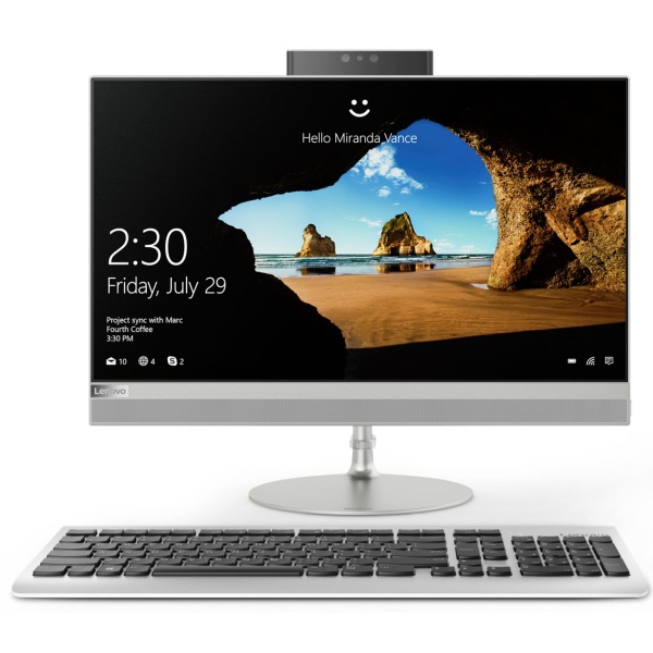 Моноблок Lenovo AIO 520-27ICB 27" QHD/ Core i7-8700T/ 16GB/ 256GB SSD + 2TB/ Radeon RX550 4GB/ DVD-RW/ WiFi/ BT/ Win10/ grey [F0DE002NRK] изображение 1