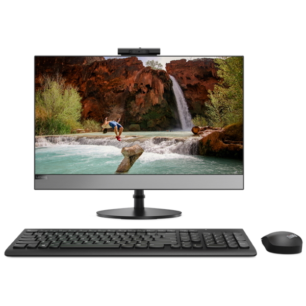 Моноблок Lenovo AIO V530-24ICB 23.8" FHD/ Pentium Gold G5420T/ 8GB/ 256GB SSD/ DVD-RW/ WiFi/ BT/ Win10Pro/ Black [10UW00DARU] изображение 1