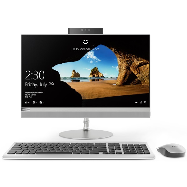 Моноблок Lenovo IdeaCentre 520-22IKU 21.5" FHD/ Core i5-8250U/ 4GB/ 1TB/ DVD-RW/ WiFi/ BT/ Win10/ silver [F0D500BBRK] изображение 1