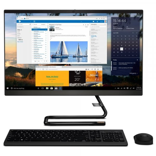 Моноблок Lenovo IdeaCentre A340-24IGM 23.8" FHD, Pentium Silver J5040, 8GB, 512GB SSD, DVD-RW, WiFi, BT, DOS [F0E70068RK] изображение 1