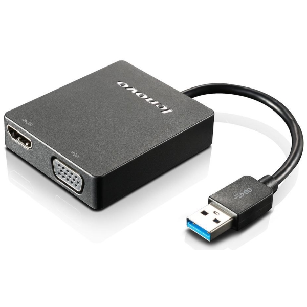 Адаптер Lenovo Universal USB 3.0 to VGA/HDMI [4X90H20061] изображение 1