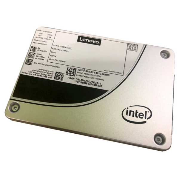 Жесткий диск Lenovo Intel 480GB SSD [4XB7A13634] изображение 1
