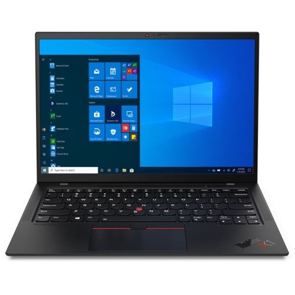 Ноутбук Lenovo ThinkPad X1 Carbon Gen 9 14" WUXGA [20XW004YRT] Core i5-1130G7, 16GB, 512GB SSD, WiFi, BT, 4G, FPR, Win10Pro, черный изображение 1