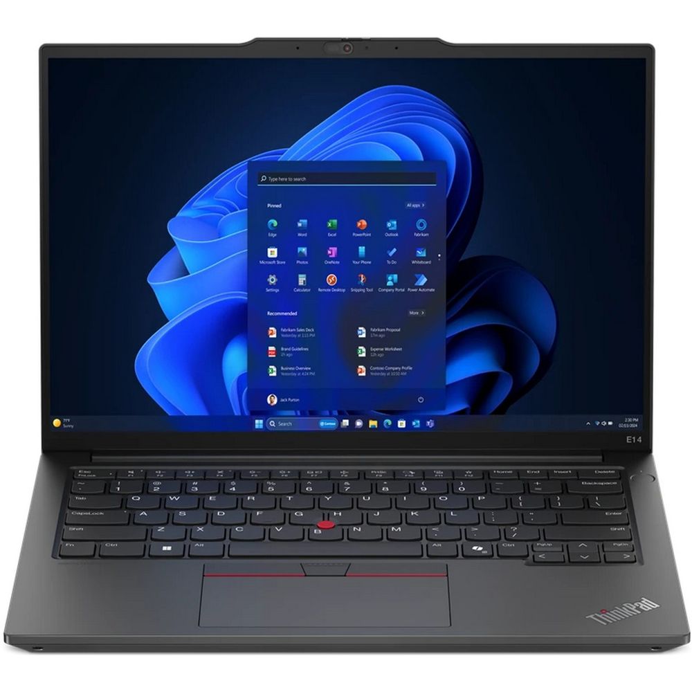 Ноутбук Lenovo ThinkPad E14 Gen 6 Intel Core Ultra 7 155H/16Gb/SSD1Tb/Intel Arc Graphics/14"/IPS/FHD+/Win11Pro/black (21M7002WRT) изображение 1