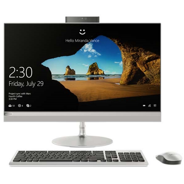 Моноблок Lenovo IdeaCentre AIO 520-27ICB 27" UHD/ Core i7-8700T/ 8GB/ 1TB + 16 GB Optane/ DVD-RW/ Radeon RX 550 4GB/ WiFi/ BT/ Win10/ Silver [F0DE004VRK] изображение 1