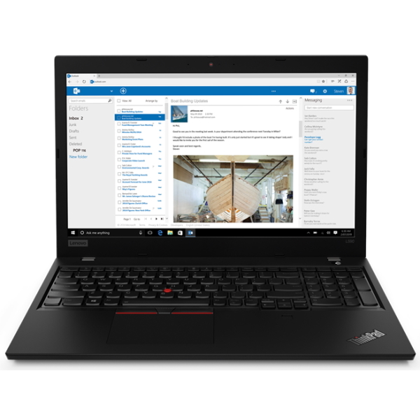 Ноутбук Lenovo ThinkPad L590 15.6" FHD [20Q8S3E800] Core i5-8565U, 16GB, 512 GB SSD, WiFi, BT, Win10Pro, черный изображение 1