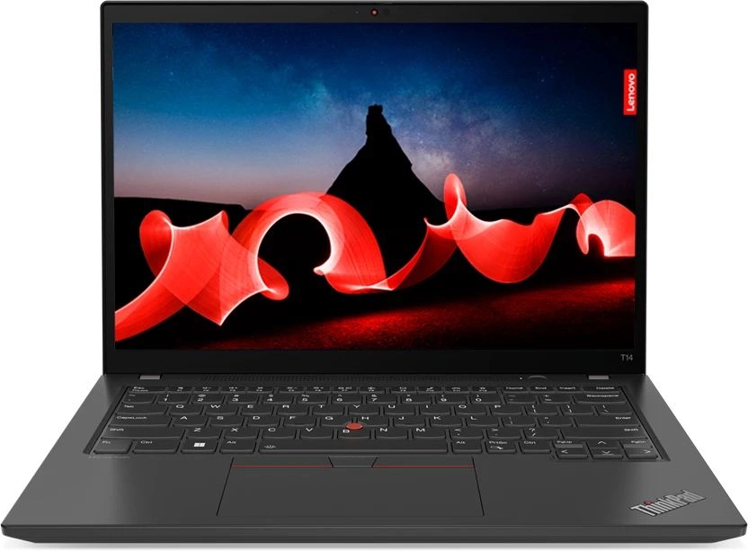 Ноутбук Lenovo ThinkPad T14 G4 Core i7 1355U 16Gb SSD512Gb Intel UHD Graphics 14" IPS WUXGA (1920x1200) noOS black WiFi BT Cam (21HESDXL00) изображение 1