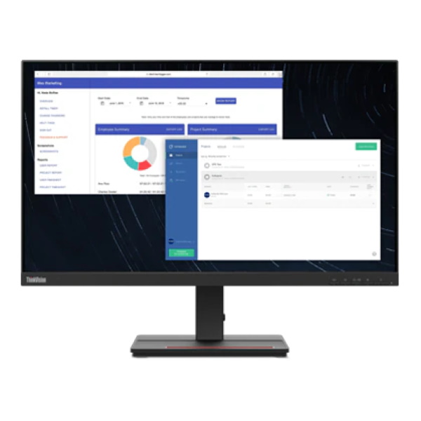 Монитор Lenovo ThinkVision S24e-20 23.8" FHD [62AEKAT2EU] tilt, черный изображение 1