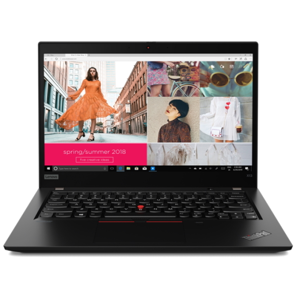 Ноутбук Lenovo ThinkPad X13 Gen1 13.3" FHD [20T20058RT] Core i5-10210U, 8GB, 256GB SSD, WiFi, BT, 4G, FPR, SCR, Win10Pro, черный изображение 1