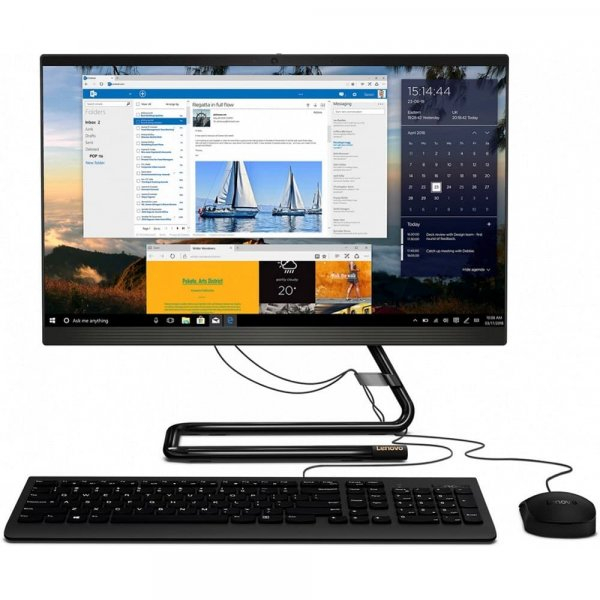 Моноблок IdeaCentre AIO 3 22ADA6 21.5" FHD, Athlon Silver 3050U, 8GB, 256GB SSD, DVD-RW, WiFi, BT, noOS [F0G6000FRK] изображение 1