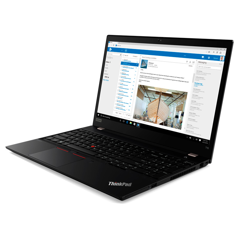 Ноутбук Lenovo ThinkPad T15 G1, 15.6 FHD IPS AG, Core i5-10210U, 16Gb, 256Gb, 4G lte, wi-fi, bt, win 10Pro, черный [20S6000RRT] изображение 13
