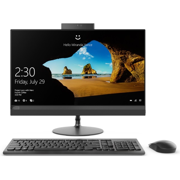 Моноблок Lenovo IdeaCentre 520-22IKU 21.5" FHD/ Core i3-7020U/ 4GB/ 1TB/ Radeon 530 2GB/ DVD-RW/ WiFi/ BT/ DOS/ черный [F0D500E1RK] изображение 1