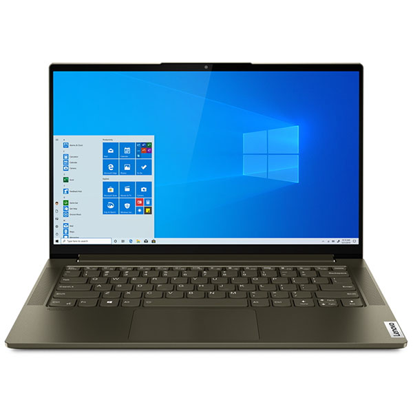 Ноутбук Lenovo Yoga Slim 7 14IIL05 14" FHD [82A100H5RU] Core i5-1035G4, 16GB, 512GB SSD, Win10, WiFi, BT, темно-зеленый изображение 1