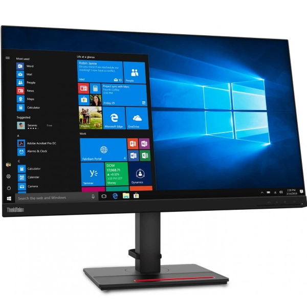 Монитор Lenovo ThinkVision T27h-2L 27" QHD [62B1GAT2EU] USB Hub , tilt, swivel, lift, pivot  изображение 2