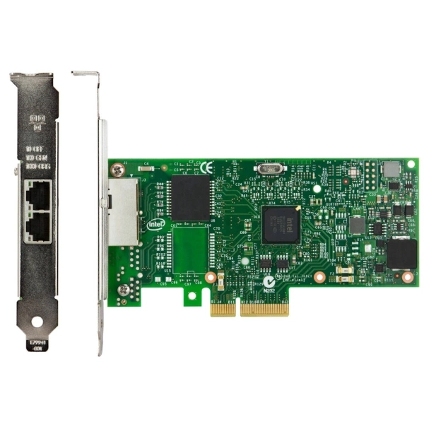 Адаптер сетевой Lenovo ThinkSystem Intel I350-T2 PCIe 2x RJ45 [7ZT7A00534] изображение 1